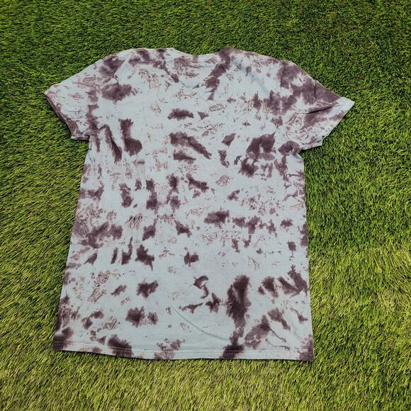 ACDC Lightning Shirt Womens Small 18x25 Blue Black Tie-Dye - Picture 2 of 11